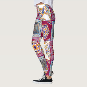 Azulejos Geometric Tiles with a CG twist Leggings