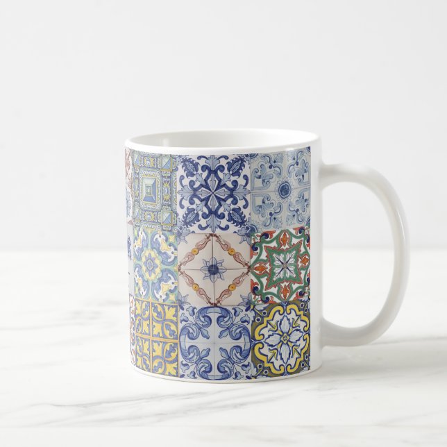 Azulejos patchwork coffee mug (Right)