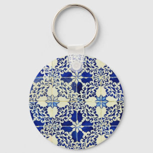 Azulejos, Portuguese Tiles Key Ring