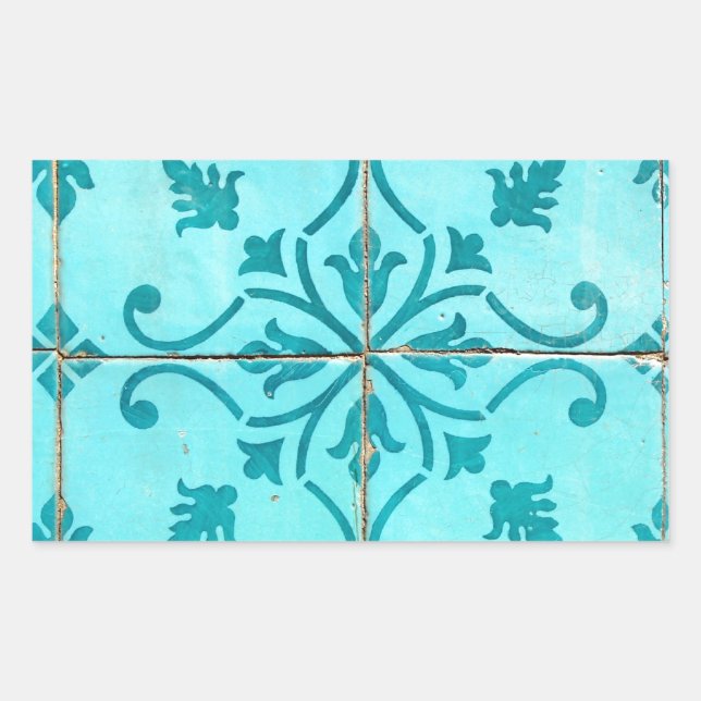azulejos rectangular sticker (Front)