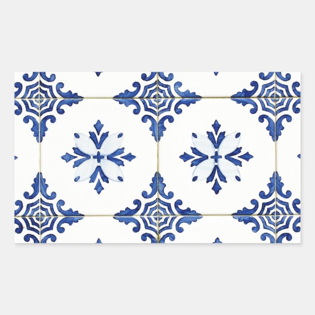 azulejos rectangular sticker (Front)