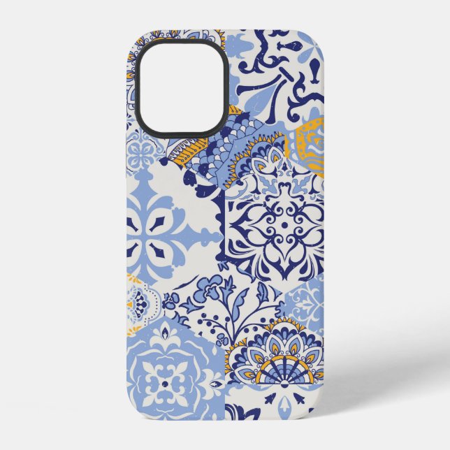 Azulejos tiles patchwork. Seamless colourful patch iPhone Case (Back)