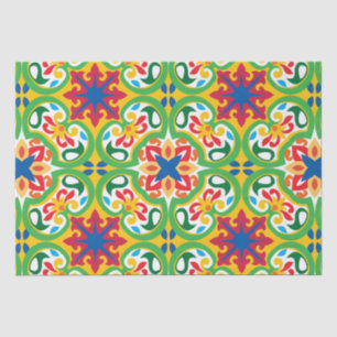💛🧡💚 Azulejos, very decorative pattern, Tissue Paper