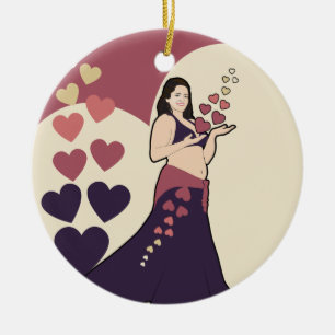 Azura Belly dancer Ceramic Ornament