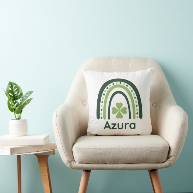 Azura Clover Boho Rainbow Cushion (Chair)