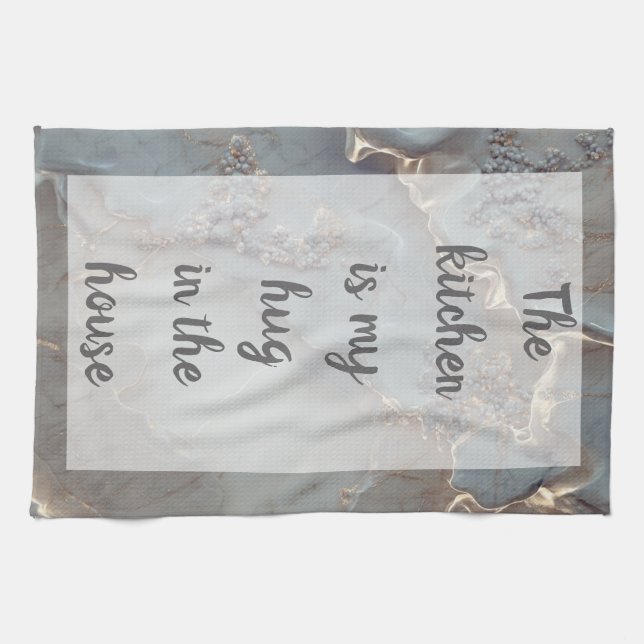 Azurael - White  Tea Towel (Horizontal)