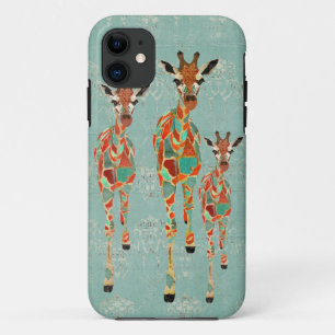 Azure & Amber Giraffes iPhone Case
