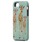Azure & Amber Giraffes iPhone Case
