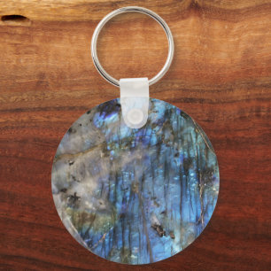 Azure and Iridescence Key Ring