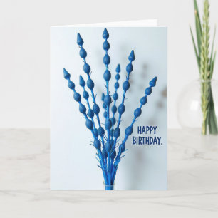Azure Birthday Bouquet Card