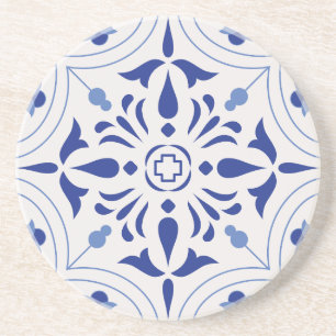 Azure Bloom Cross Coaster