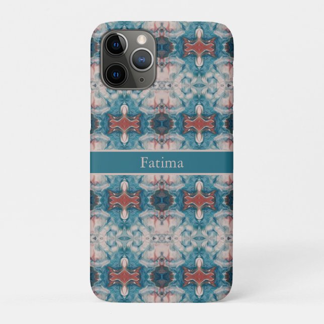 Azure Bloom, custom Case-Mate iPhone Case (Back)
