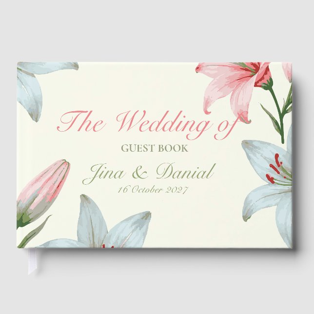 Azure Bloom Guest Book (Front)