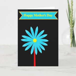 Azure Bloom Mother Happy Day Card