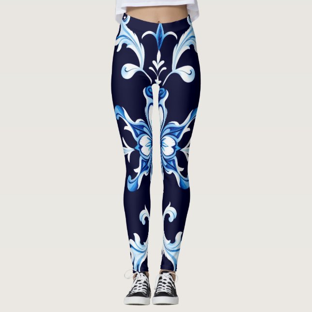 azure blossom leggings (Front)