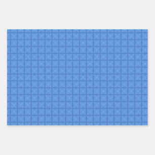 Azure blue beautiful geometric design decorative wrapping paper sheet