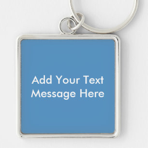 Azure Blue Key Ring