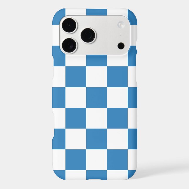 Azure Blue Retro Check (Back)