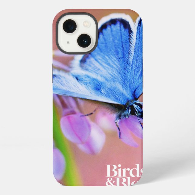 Azure Butterfly iPhone Case (Back)