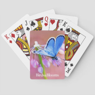 Azure Butterfly Playing Cards