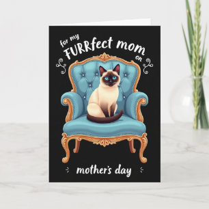 Azure Cat Mothers Day Art Card