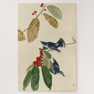 Azure (Cerulean) Warbler, Audubon Birds of America Jigsaw Puzzle
