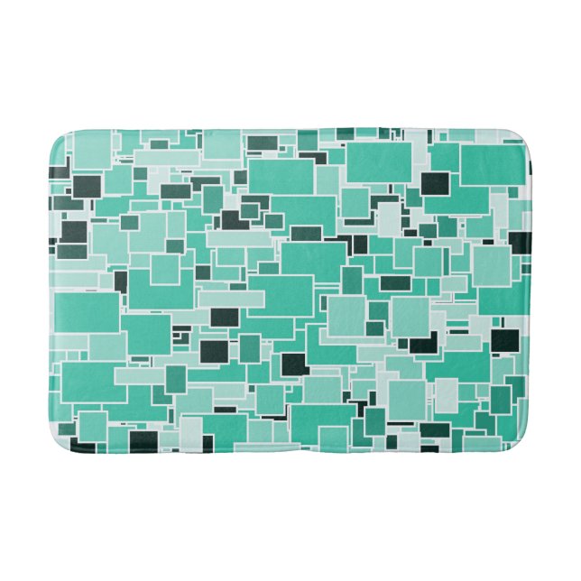 Azure Chaos Bath Mat (Front)
