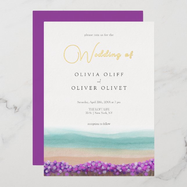 Azure Coast in Bloom Wedding (Front/Back)