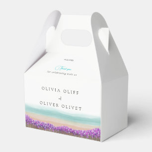 Azure Coast in Bloom Wedding Favour Box