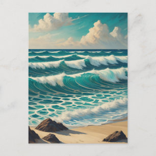 Azure Crest Tide Postcard
