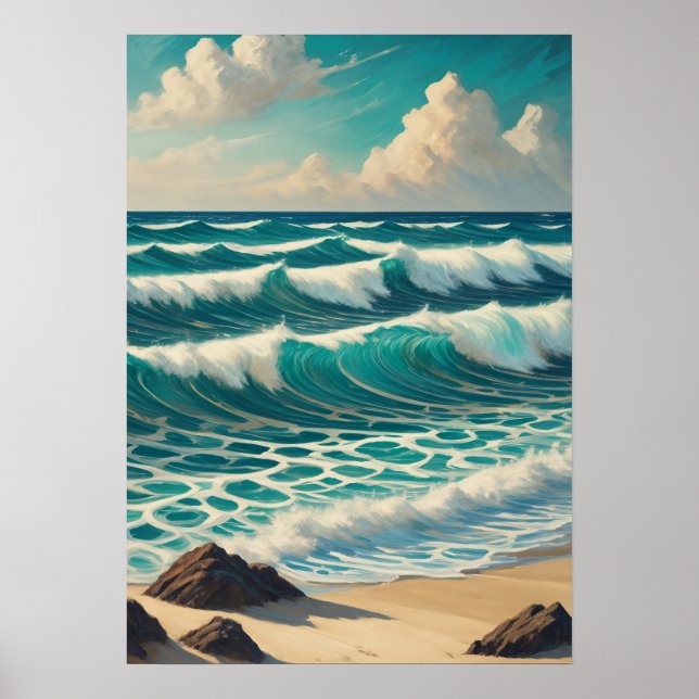 Azure Crest Tide Poster (Front)