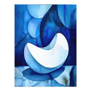Azure Curved Serenity    Photo Print