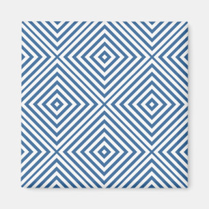 Azure Diamond Chevron Magnet