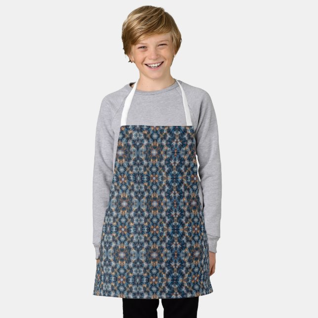 Azure Elegance Apron (Worn)