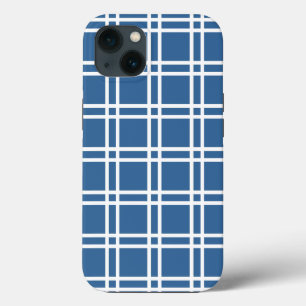Azure Elegant Lattice at Emporiomoffa iPhone 13 Case