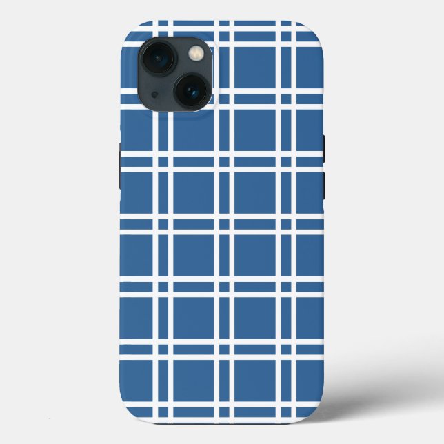 Azure Elegant Lattice at Emporiomoffa Case-Mate iPhone Case (Back)