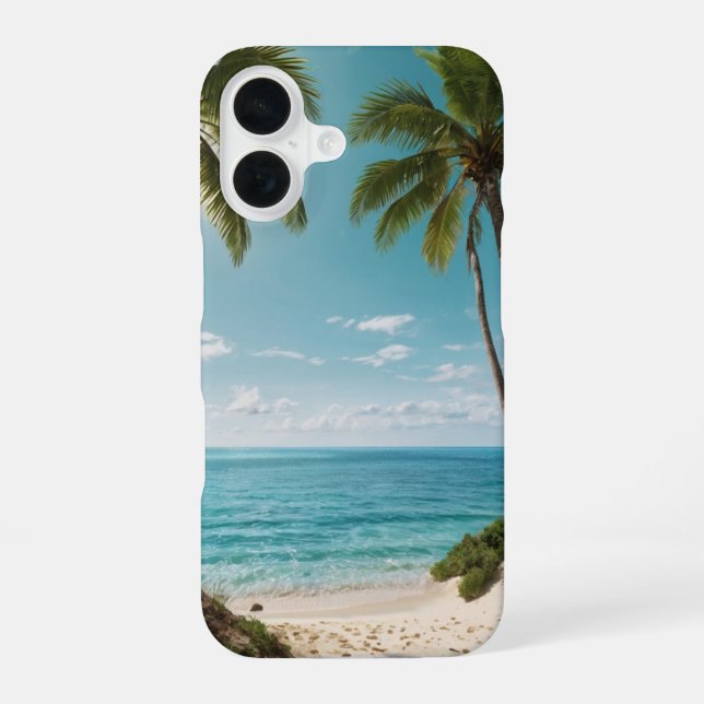 Azure Escape iPhone 16 Case (Back)