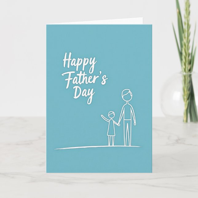 Azure Fathers Day Bond Card (Front)