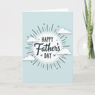 Azure Fathers Day Burst Card