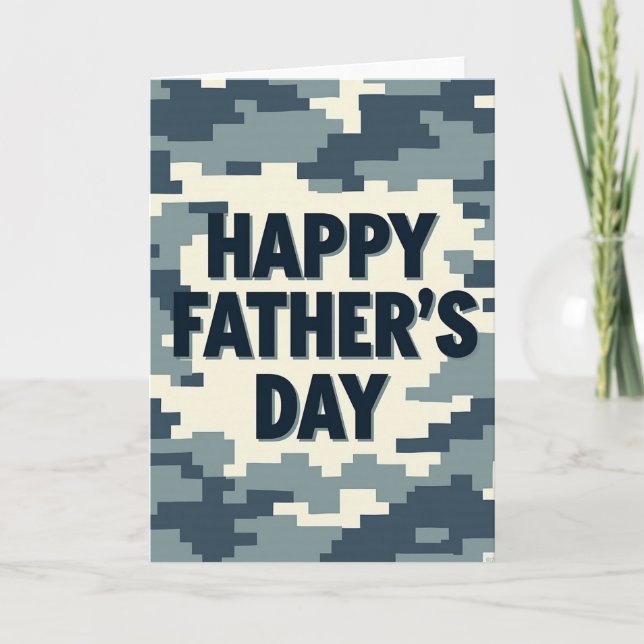 Azure Fathers Day Camo Card (Front)