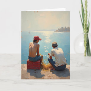 Azure Fathers Day Moment Card