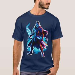 Azure Flame Guardian T-Shirt