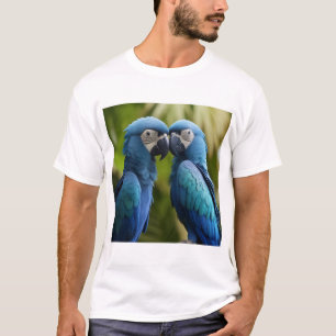 Azure Flight: Blue Macaw T-Shirt