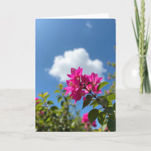 Azure Floral Beauty Card