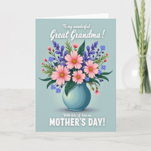 Azure Floret Mothers Day Card