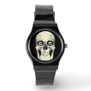 Azure Gaze Skull Watch