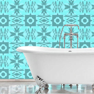  Azure Geometry Wallpaper