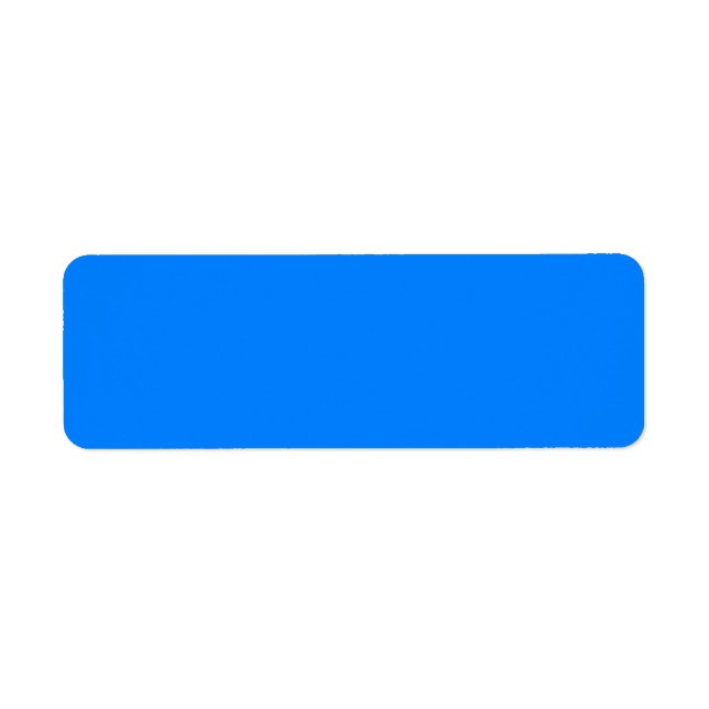 Azure Gift Monochromatic Return Address Label (Front)