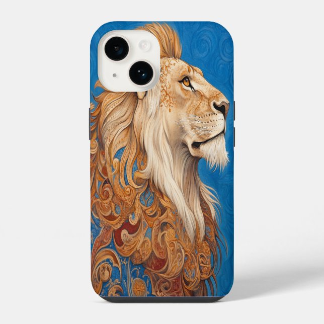🦁 🔵 Azure King iPhone Case (Back)