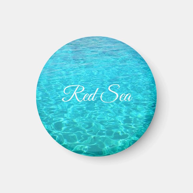 Azure lagoon in Red sea Magnet (Front)